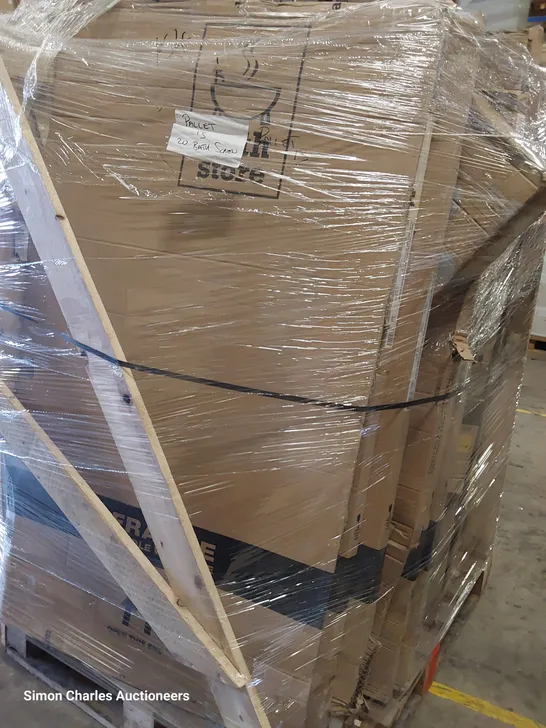 PALLET OF APPROXIMATELY 20 ASSORTED BATH SCREENS 