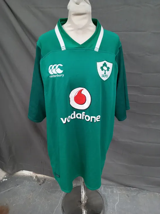 CANTERBURY IRFU FOOTBALL JERSEY IN GREEN SIZE 3XL