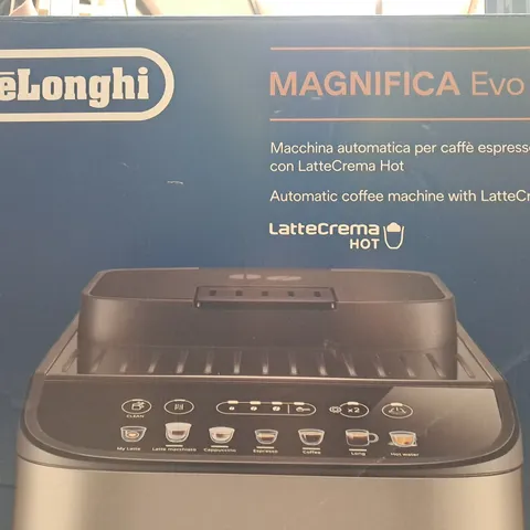 BOXED DELONGHI BEAN TO CUP ECAM290.83 MAGNIFICA EVO COFFEE MACHINE