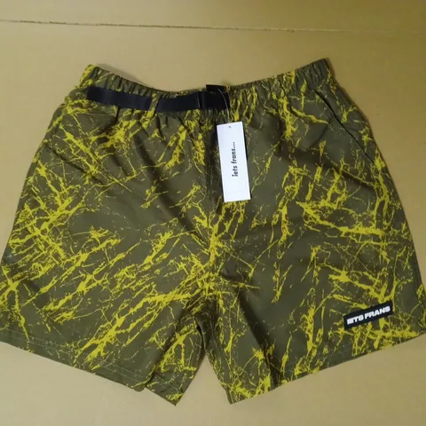 URBAN OUTFITTERS BUCKLE SHORTS, GREEN - SIZE XS