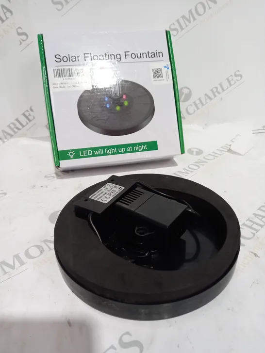 BOXED SOLAR FLOATING FOUNTAIN LED LIGHT UP 