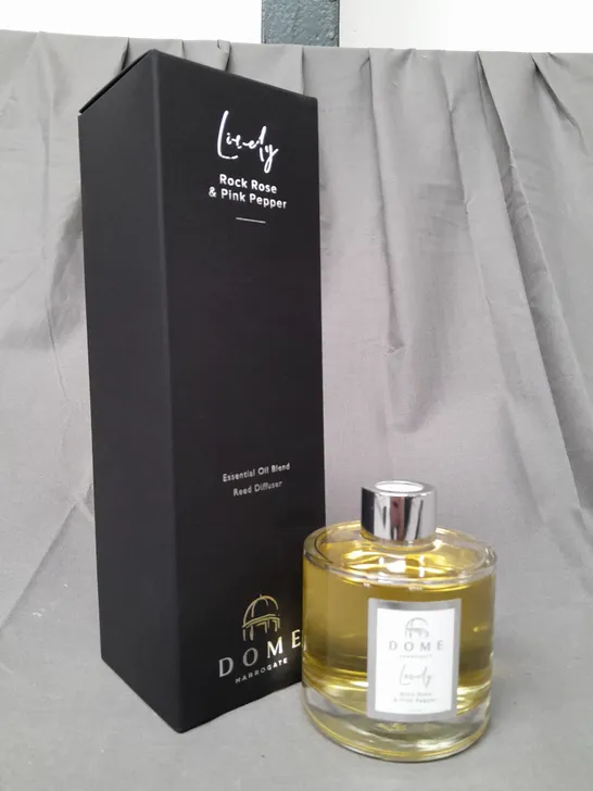 BOXED DOME LOVELY ROCK ROSE & PINK PEPPER REED DIFFUSER (200ML)