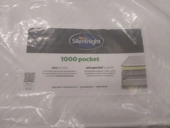 QUALITY BAGGED DOUBLE 135cm SILENTNIGHT MIA 1000 POCKET ORTHO FIRM MATTRESS RRP £599