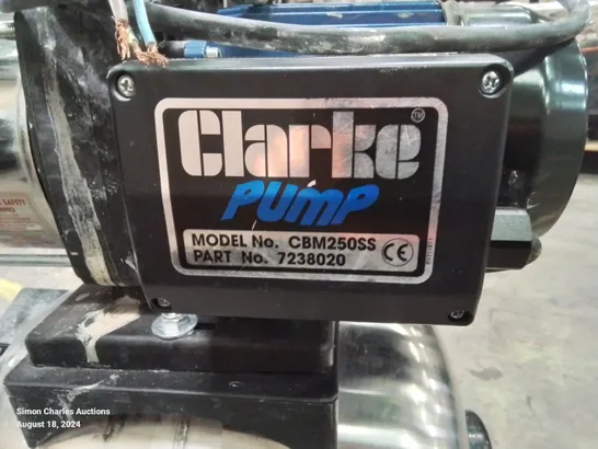 CLARKE CBM250SS 1" STAINLESS STEEL COLD WATER BOOSTER PUMP - 230V