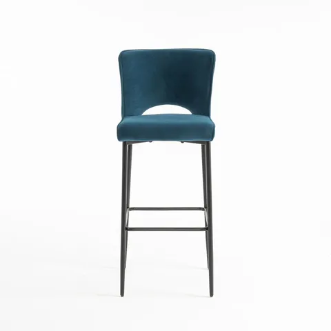 BOXED DESIGNER LILY BLUE BARSTOOL (1 BOX)