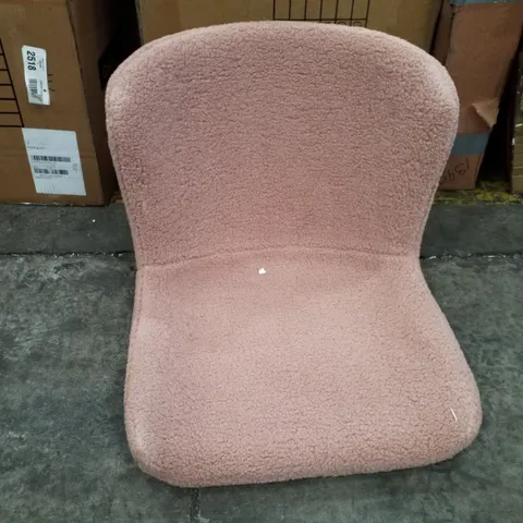 BOXED SET OF 2 PINK WOOLEN DINING CHAIRS