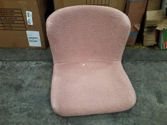 BOXED SET OF 2 PINK WOOLEN DINING CHAIRS