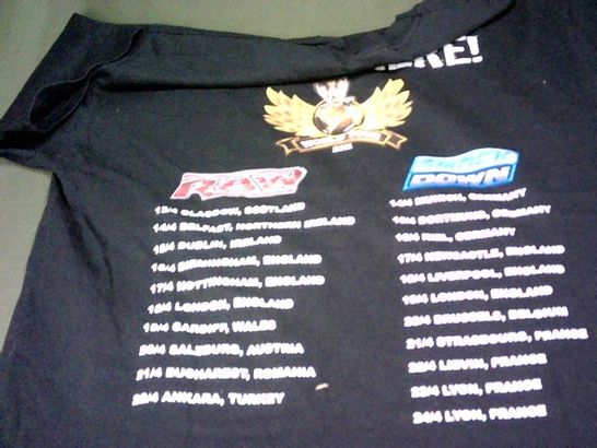 WWE AUTHENTIC WORLD TOUR 2011 T-SHIRT - XL