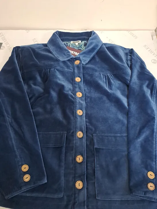 MISTRAL MOLESKIN BLUE JACKET - SIZE 12