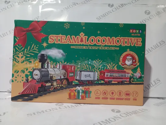 BOXED DEAO NO.XT-06 STEAM LOCOMOTIVE MUSICAL TRAIN TRACK SET