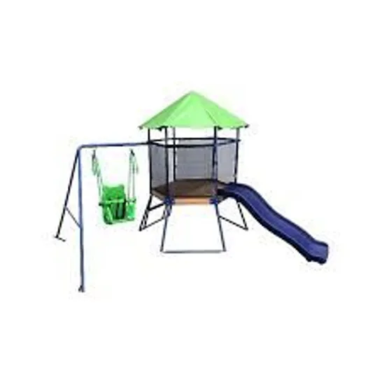 BOXED SPORTSPOWER TODDLER SWING, CLIMBET & SLIDE (2 BOXES + SLIDE)