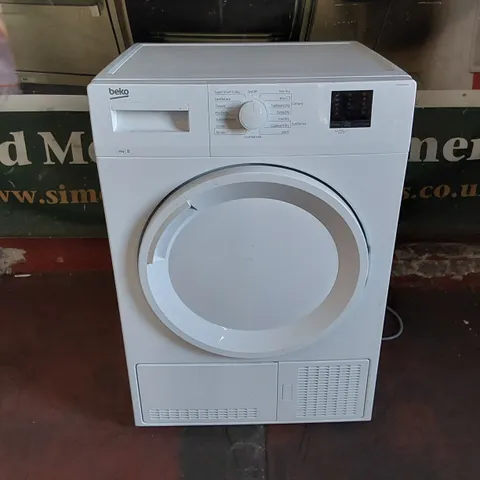 BEKO DTKCE80021W 8KG CONDENSER TUMBLE DRYER WITH SENSOR PROGRAMMES