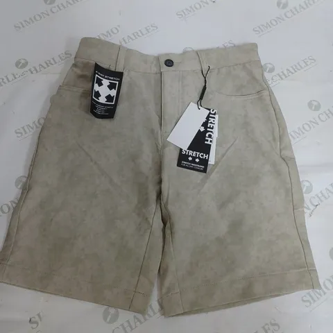 CALVIN KLEIN GOLF SHORTS IN WASHED KHAKI - W28