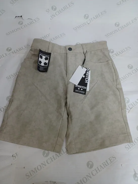 CALVIN KLEIN GOLF SHORTS IN WASHED KHAKI - W28