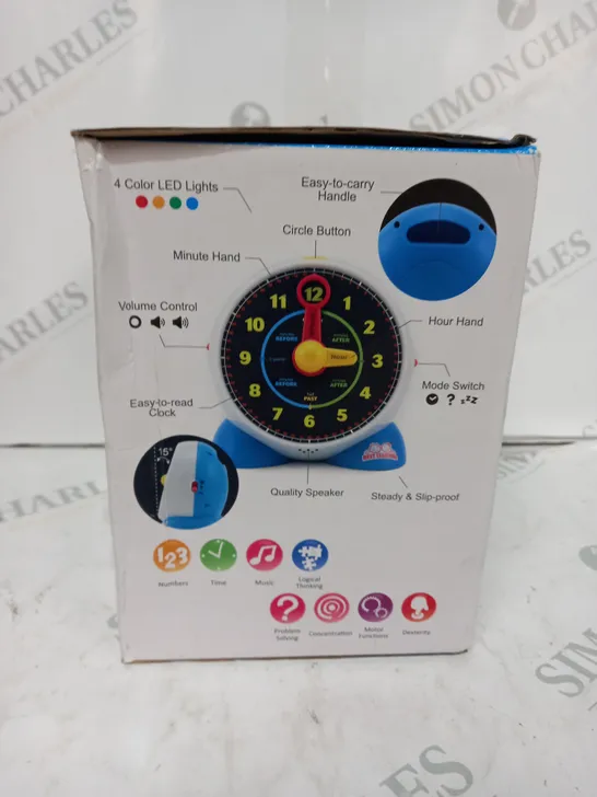 BOXED TOY LEARNING CLOCK SMART LEARNING