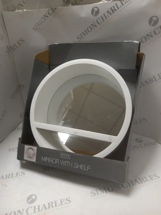 BOXED HOME COLLECTIONS MIRROR WITH SHELF 