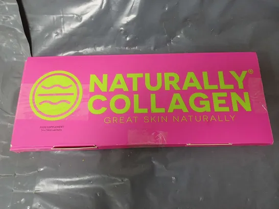 APPROXIMATELY 12 BOXED NATURALLY COLLAGEN FOOD SUPPLEMENT SACHETS (12x15ml)