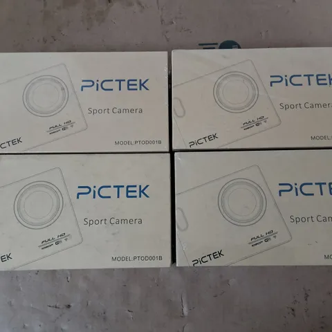 4X PICTEK SPORT CAMERAS MODEL PTOD001B