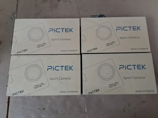 4X PICTEK SPORT CAMERAS MODEL PTOD001B