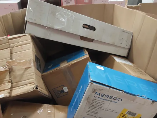 PALLET OF ASSORTED CONSUMER PRODUCTS TO INCLUDE: FABULETTA AIR FRYER, 15L MINI FRIDGE AND WARMER, AIR PURIFIER, RELAXATION FOOD SPA, MULTI-FUNCTION STEAM CLEANER ECT