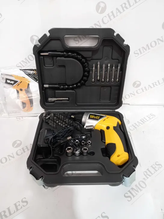 BOXED WOLF 3.6V CORDLESS LITHIUM ION SCREWDRIVER