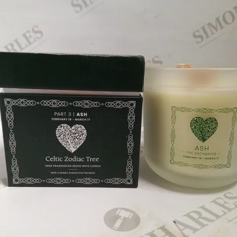 GEM AURAS CELTIC ZODIAC TREE PART 3 SCENTED CANDLE - SAGE FRAGRANCE