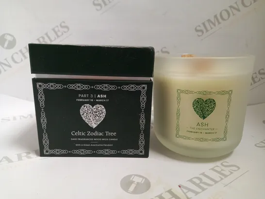 GEM AURAS CELTIC ZODIAC TREE PART 3 SCENTED CANDLE - SAGE FRAGRANCE