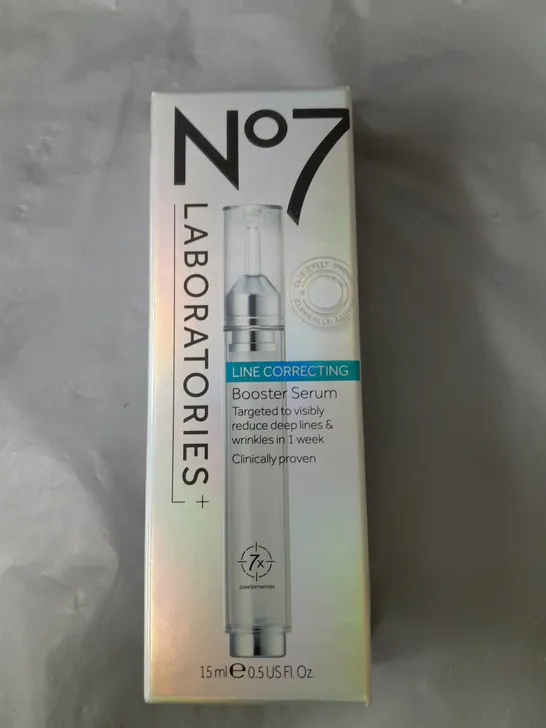 SEALED NO7 LABORATORIES LINE CORRECTING BOOSTER SERUM 15ML