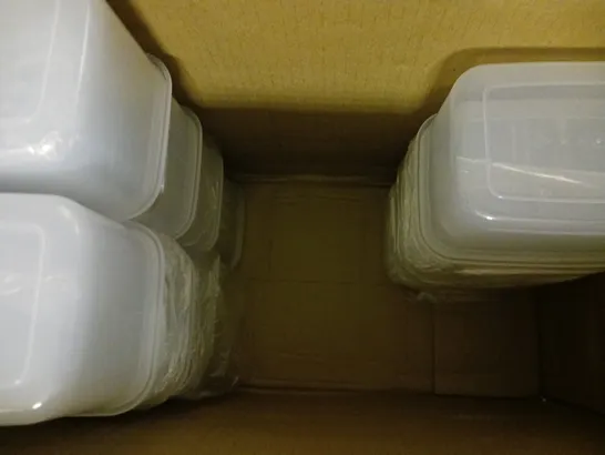 BOX OF APPROXIMATELY 15 ASSORTED TUPPERWARE STORAGE CONTAINERS IN VARIOUS SIZES