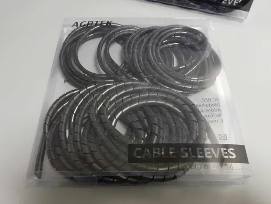 LOT OF 4 AGPTEK 10M UNIVERSAL CABLE SLEEVES