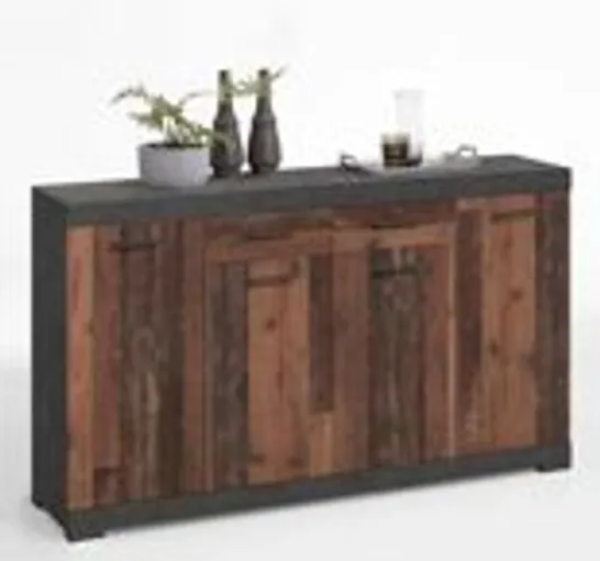 BOXED BRAND NEW LARGE SIDEBOARD OLD DARK STYLE (2 BOXES)