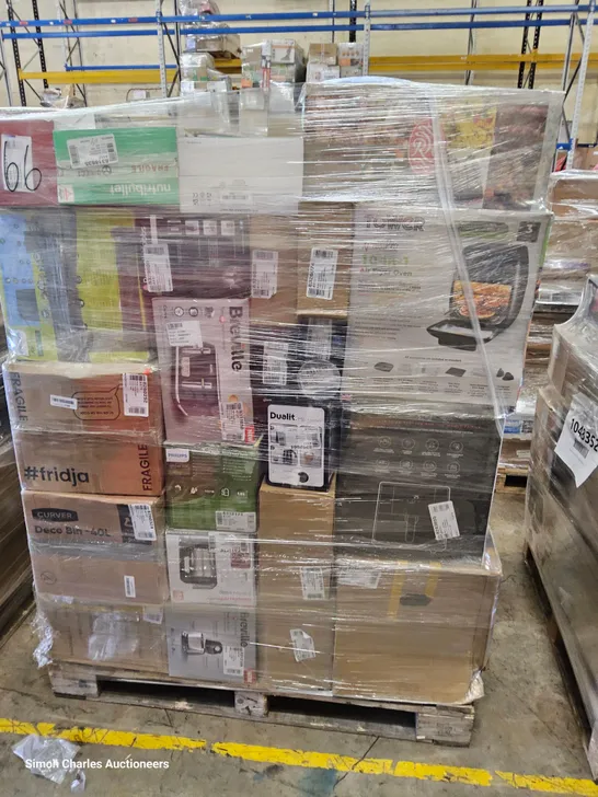 PALLET OF APPROXIMATELY 53 UNPROCESSED RAW RETURN HOUSEHOLD AND ELECTRICAL GOODS TO INCLUDE;