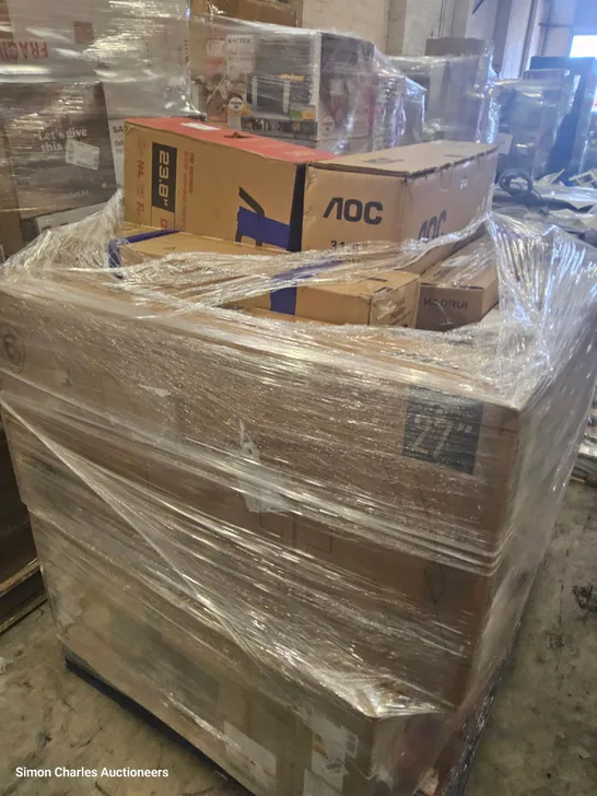 PALLET OF APPROXIMATELY 15 UNPROCESSED RAW RETURN MONITORS TO INCLUDE;