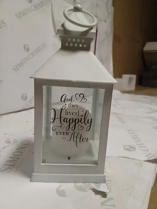 PERSONALISED HAPPILY EVER AFTER LANTERN  RRP £24.99