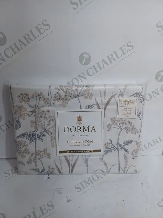 DORMA CHEDDLETON PILLOW CASE - 48CM X 76CM