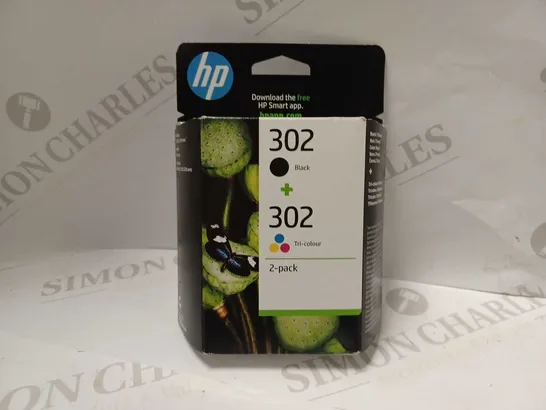 HP 302 2-PACK BLACK/TRI-COLOUR ORIGINAL INK CARTRIDGES