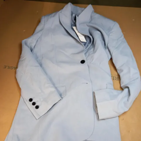 ZARA SHIRT JACKET IN BABY BLUE - SMALL