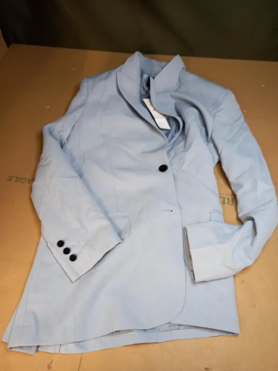 ZARA SHIRT JACKET IN BABY BLUE - SMALL