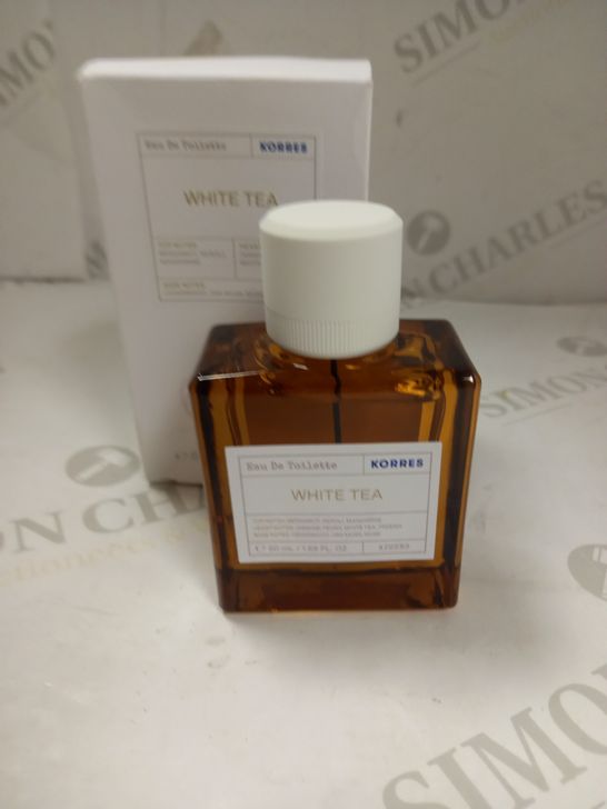 BOXED KORRES WHITE TEA EAU DE TOILETTE 50ML