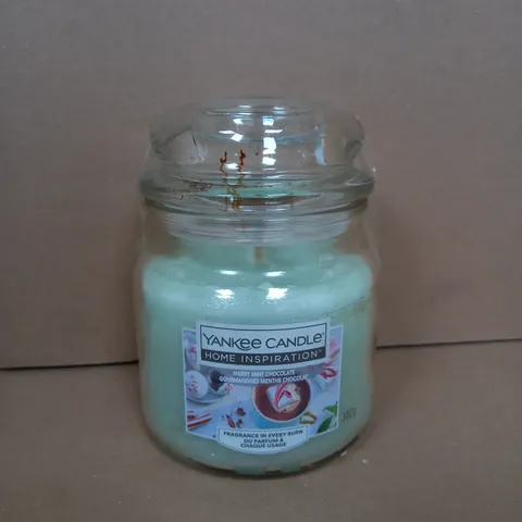 YANKEE CANDLE MERRY MINT CHOCOLATE