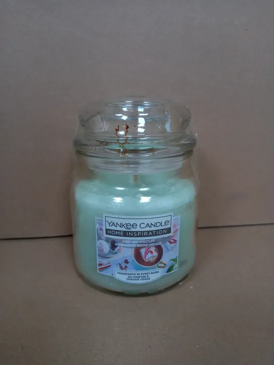 YANKEE CANDLE MERRY MINT CHOCOLATE