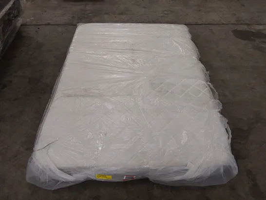 QUALITY BAGGED 4'6" DUAL LAYER 600 HYBRID MATTRESS WITH BREATHABLE COOLING FABRIC