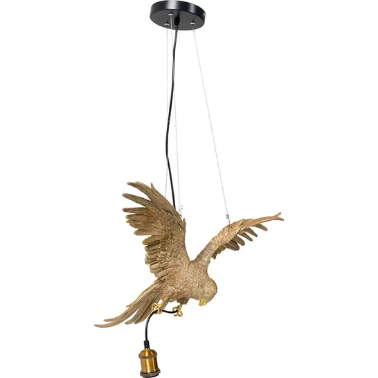 BOXED KARE DESIGN PENDANT LAMP ANIMAL PARROT 60CM - LIGHT (1 BOX)