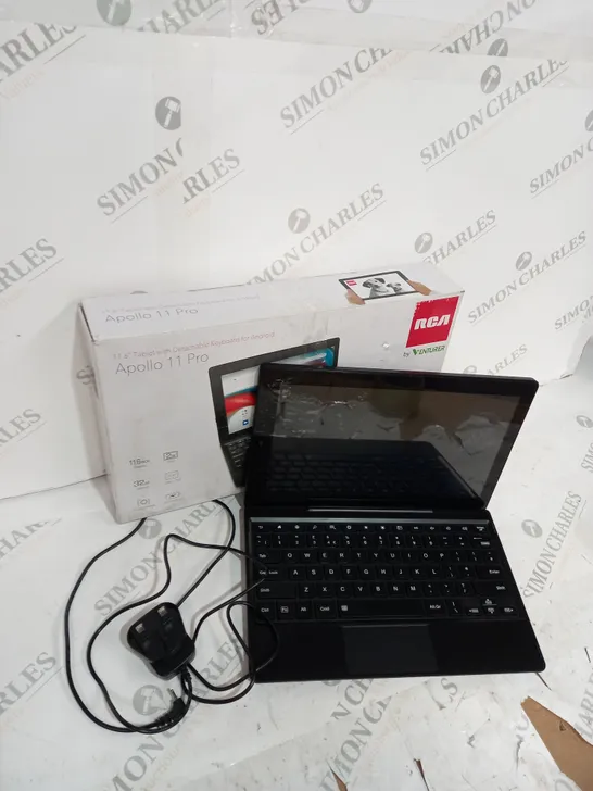 BOXED VENTURER APOLLO 11 PRO 11.6” TABLET WITH DETACHABLE KEYBOARD- 32 GB