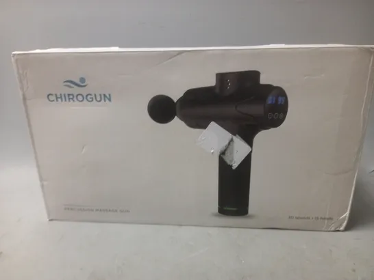 BOXED CHIROGUN PERCUSSION MASSAGE GUN 