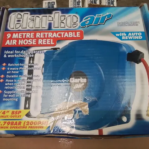 CLARKE AIR 9 METER RETRACTABLE AIR HOSE REEL - CARP9C