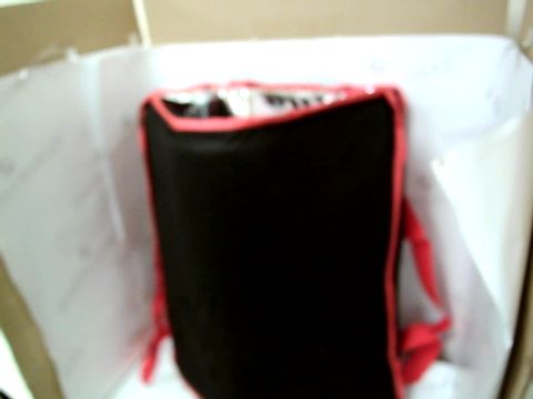 INSULATED PIZZA DELIVERY BOX - RED AND BLACK 