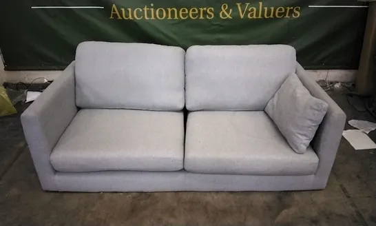 DESIGNER SKY BLUE FABRIC 2 SEATER SOFA