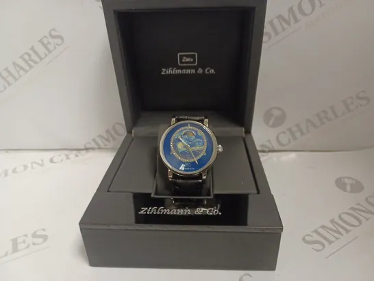 BOXED ZIHLMANN AND CO LUXURY ATUOMATIC WATCH - 3ATM WATER RESISTANT - STAINLESS STEEL STRAP 