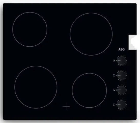 AEG HK614000CB ELECTRIC HOB, BLACK